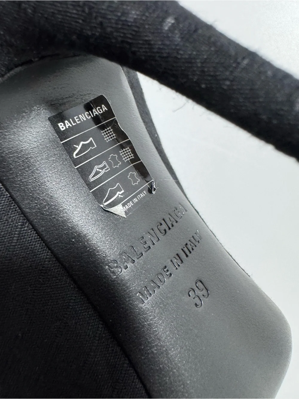 Balenciaga Knife Cargo Pantashoes Black Women’s EU 39/US 9